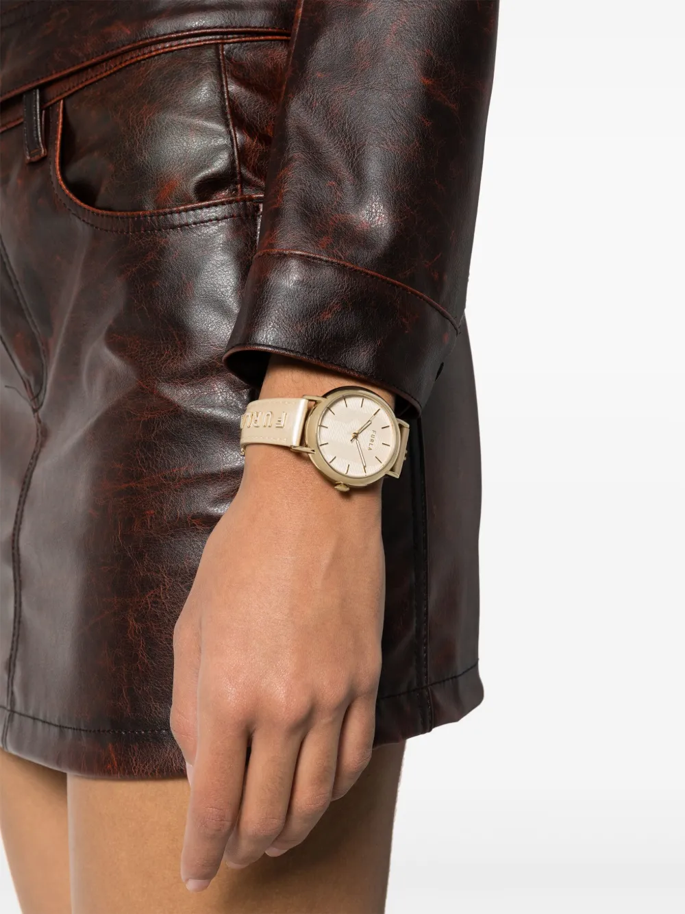 Furla Easy Shape horloge - Beige