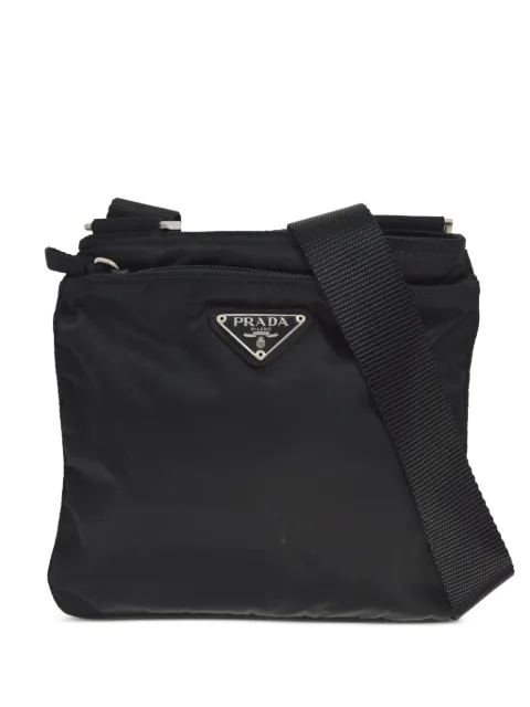 Prada Pre-Owned 1990-2000 triangle-logo shoulder bag