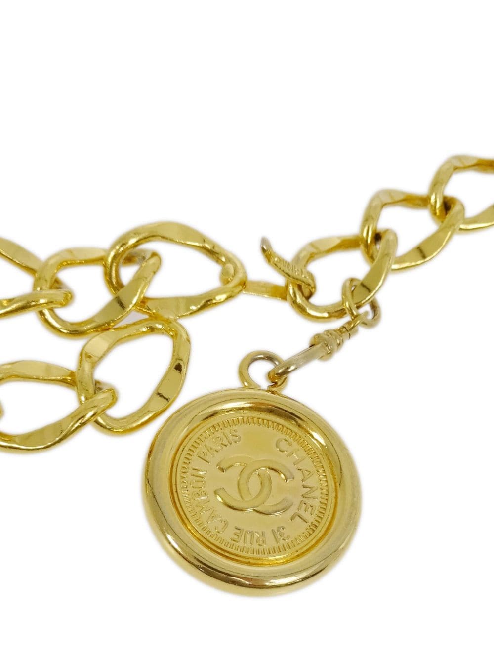 Pre-owned Chanel Medallion 链式腰带（1994年典藏款） In Gold