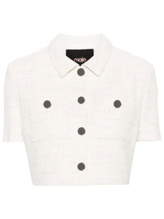 Maje cropped jacket hotsell
