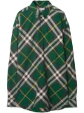 Burberry EKD-embroidered checkered cotton shirt - Green