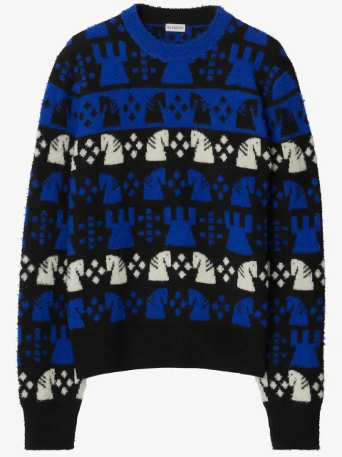 Burberry Chess インターシャロゴ プルオーバー