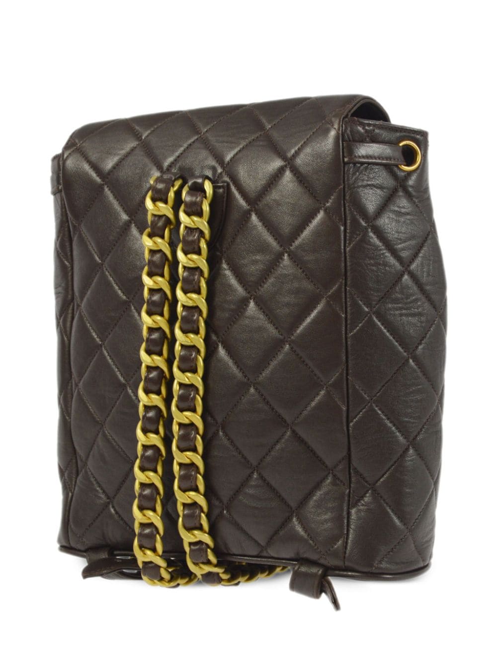 Image 2 of CHANEL Pre-Owned 1992 Duma leather backpack