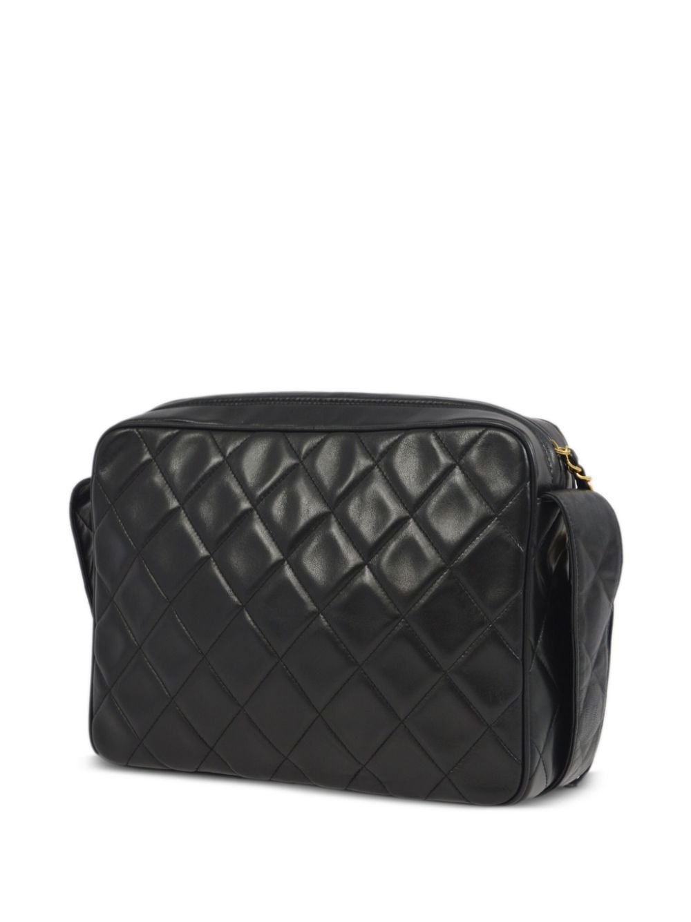 CHANEL Pre-Owned 1995 CC crossbodytas met diamantvormige voering - Zwart