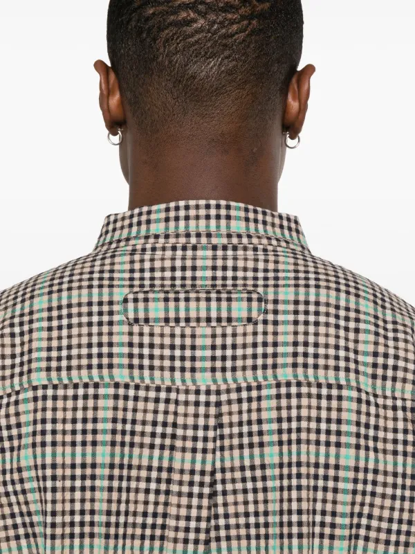 Henrik Vibskov Hole チェック シャツ | ブラウン | FARFETCH JP