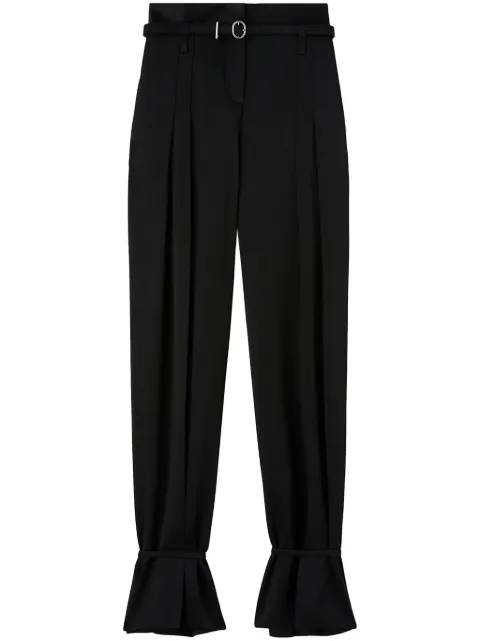 Jil Sander belted ankle-tie tailored trousers