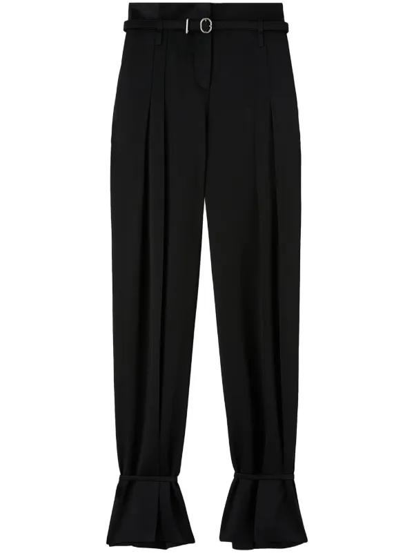 Jil Sander Belted ankle-tie Tailored Trousers | Black | FARFETCH