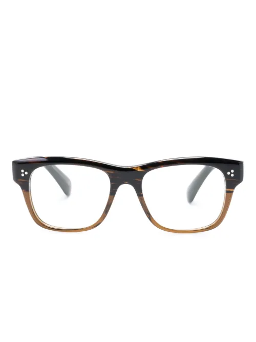 Lunettes de vue à monture wayfarer translucide - Oliver Peoples - Modalova