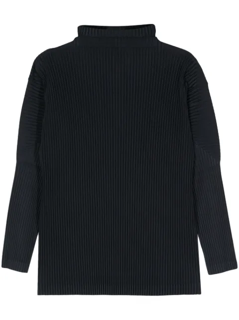 Homme Plissé Issey Miyake Plissierter Rollkragenpullover