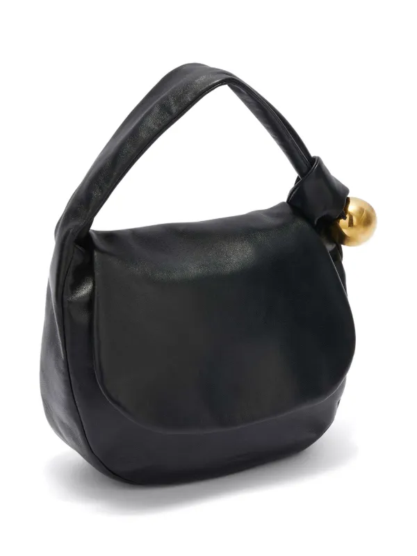 Jil Sander Sphere Leather Tote Bag | Black | FARFETCH GE