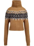 KHAITE The Amaris high-neck jumper - Brown