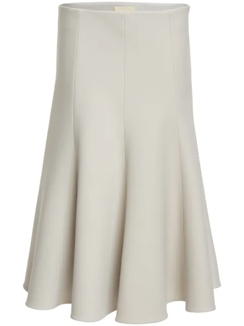 KHAITE The Lennox flared crepe skirt