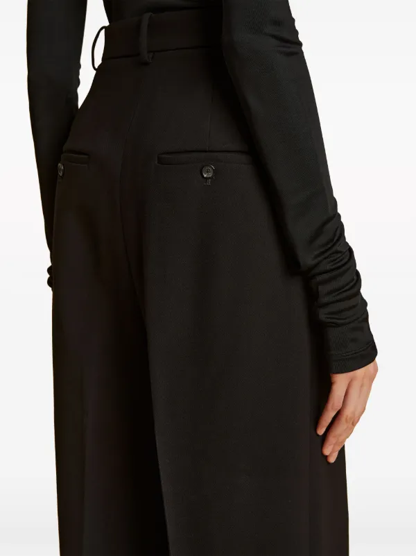 【送料&関税込】Khaite Cessie High-waist Straight Leg Trouse KHAITE Cessie Pleated high-waisted Trousers | Black | FARFETCH