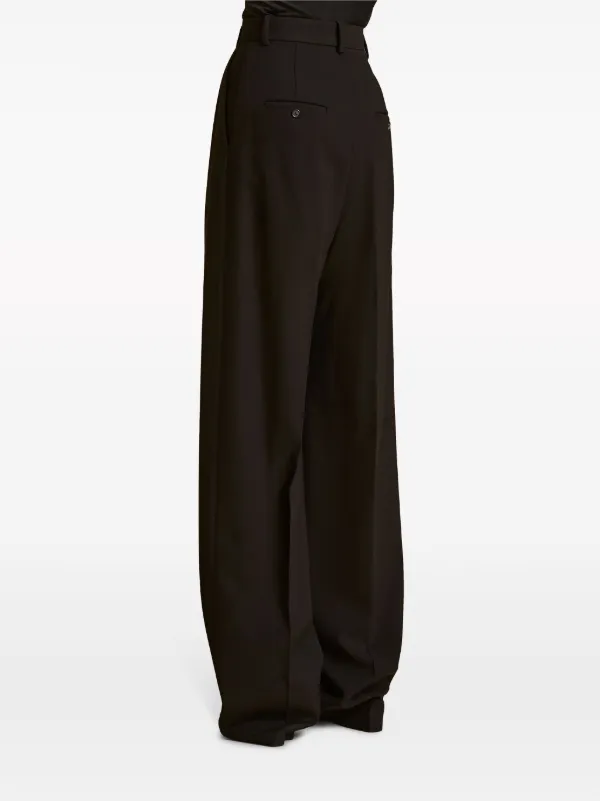 パンツ KHAITE BLACK CAITON HIGH-WAISTED TROUSERS KHAITE Caiton Trousers | Black | FARFETCH