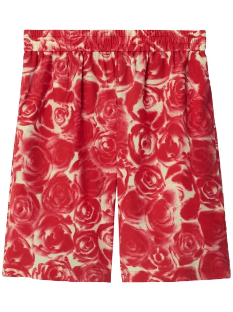 Burberry Rose-print bermuda shorts