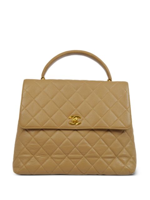 CHANEL 1997 CC turn-lock diamond-quilted handbag Women