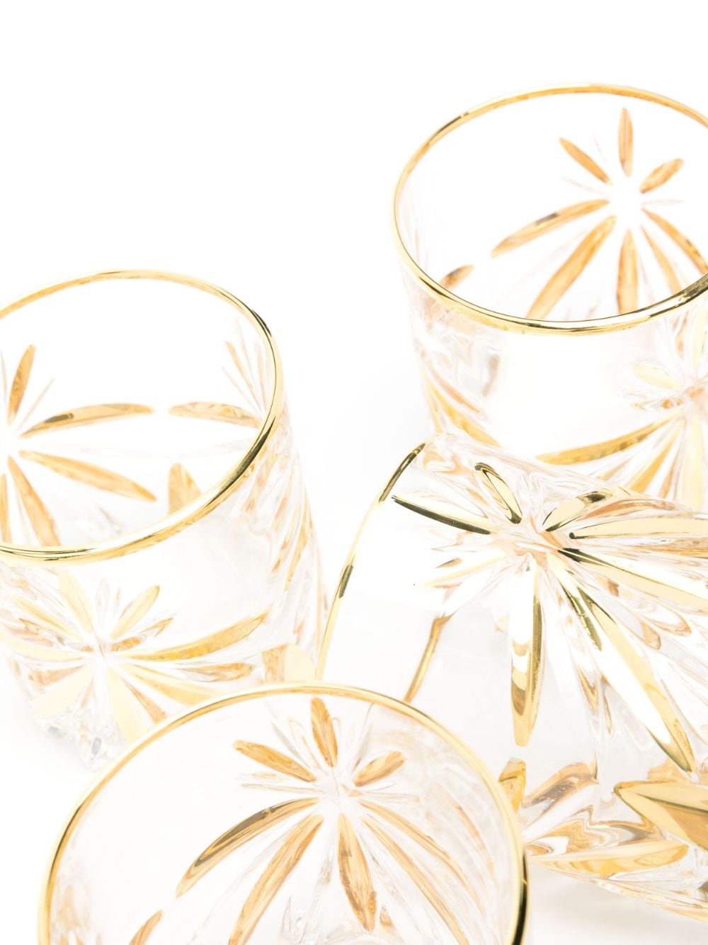 Shop Les-ottomans X Browns Murano Whiskey Glasses (set Of Four) In Neutrals