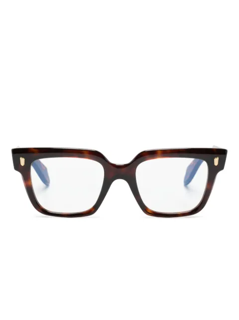 Cutler & Gross lentes con armazón cuadrada estilo carey