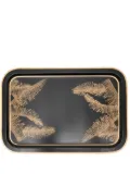 Les-Ottomans x Browns palm tree-print iron tray (43cm x 30cm) - Black