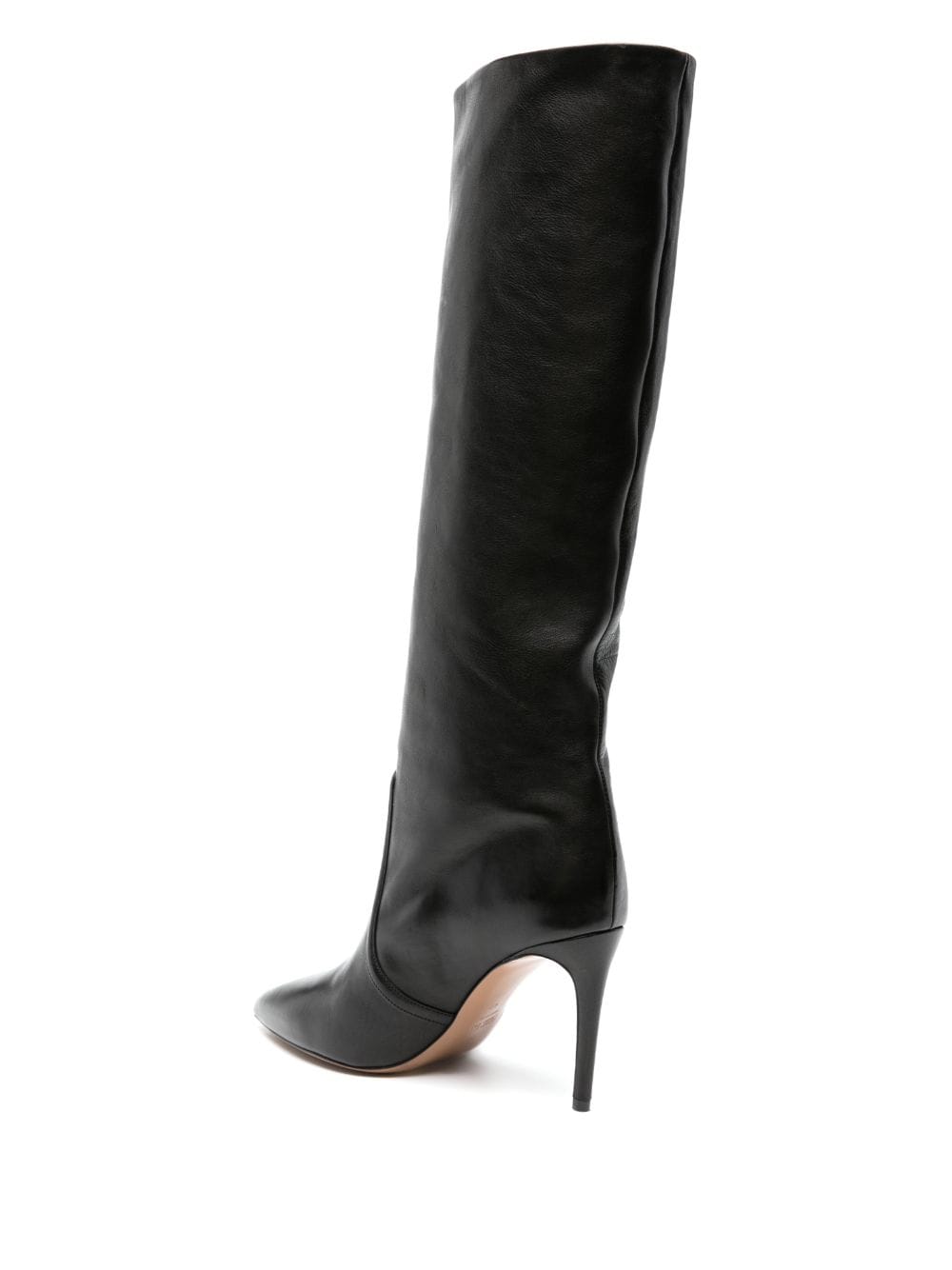 Shop Paris Texas Stiletto 85mm Knee-high Leather Boots In Black