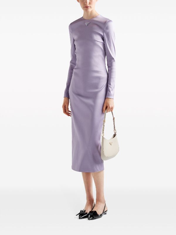 Satin Prada Sheath deals Dress