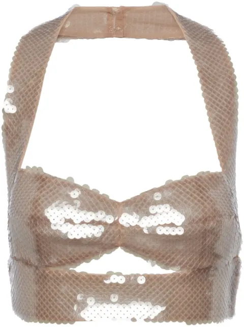 Prada top con detalles de lentejuelas