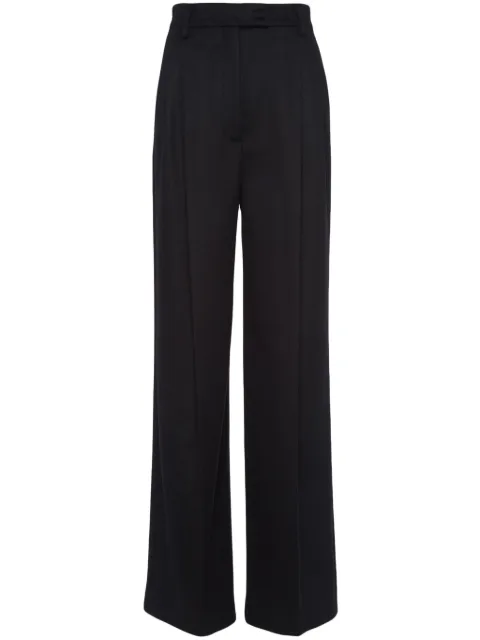 Prada feather-trim cashmere trousers