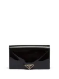 Prada patent-leather envelope bag - Black