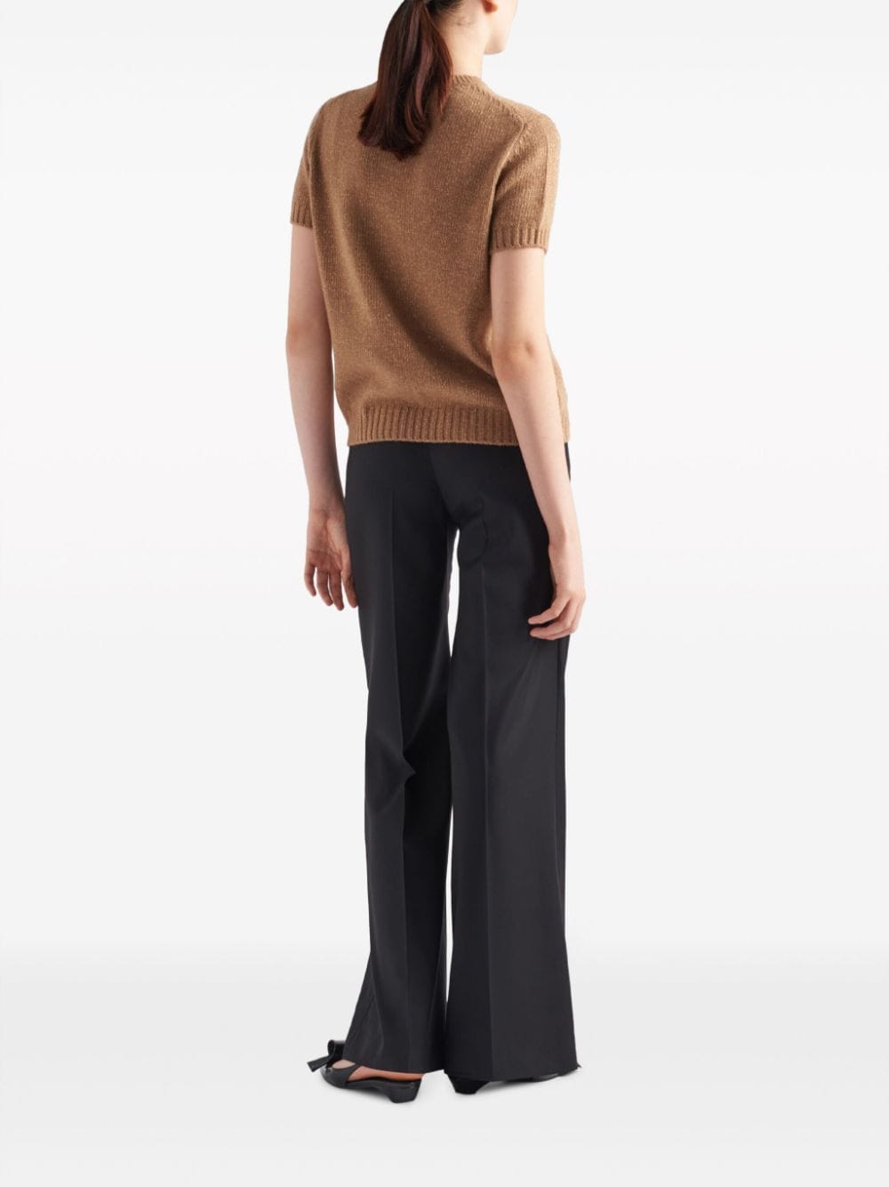 logo-intarsia cashmere-blend jumper