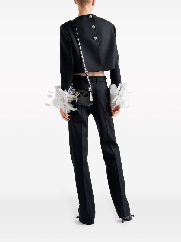 Prada Tailored Wool straight-leg Trousers - Farfetch