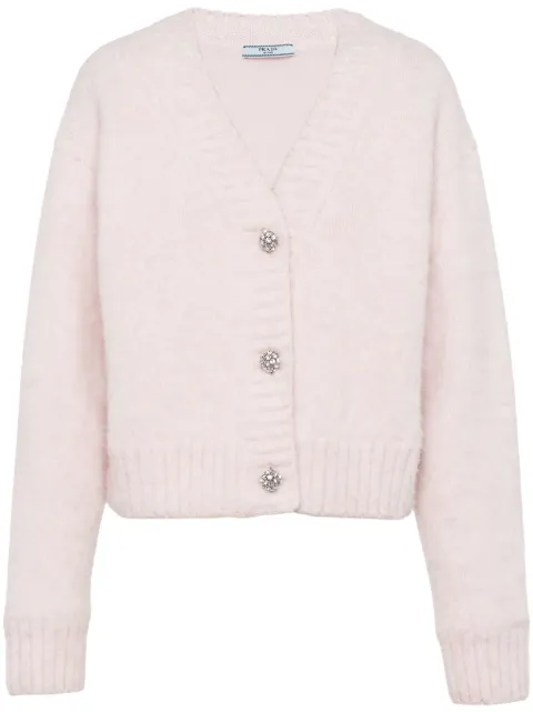 Prada wool V-neck cardigan