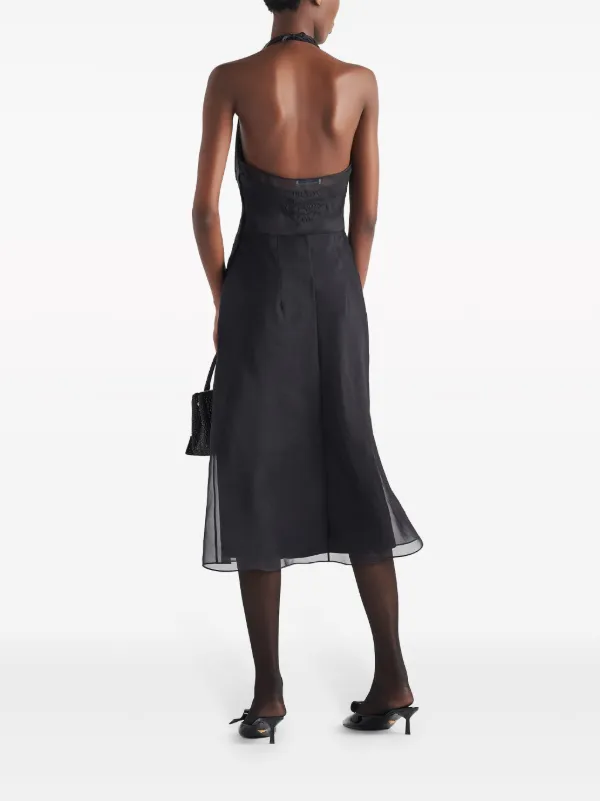 【プラダ・PRADA】Re-Edition 1995 satin halter dress Prada Re-Edition 1995 Satin Halter Dress - Bergdorf Goodman