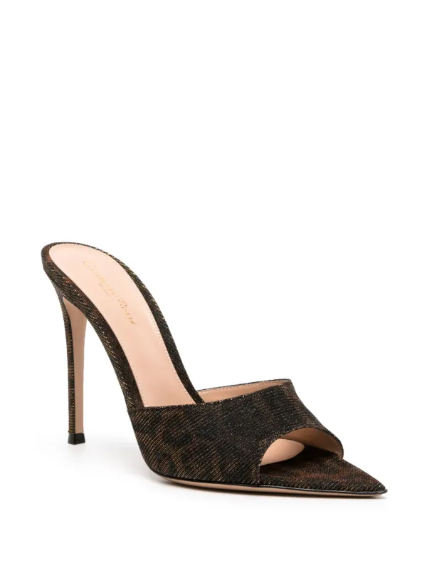 Gianvito rossi outlet leopard mules