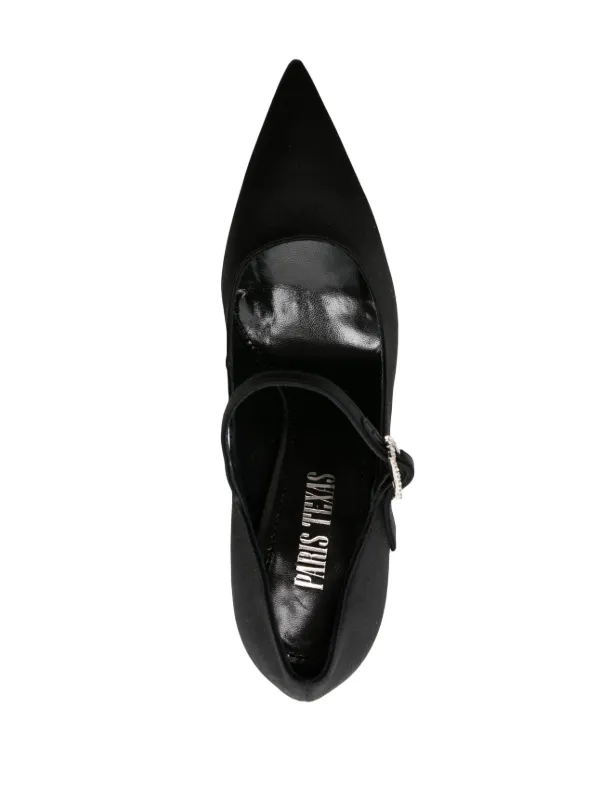 Paris Texas Livia 105mm Mary Jane Pumps | Black | FARFETCH
