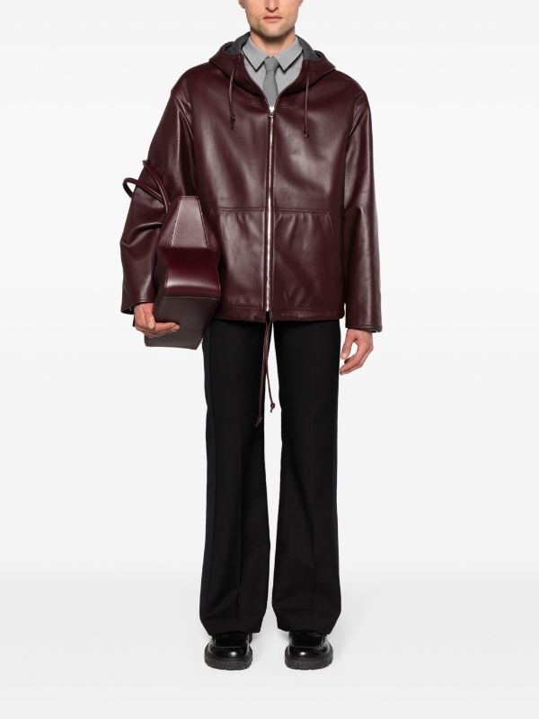 Bottega Veneta Hooded Leather Jacket - Farfetch