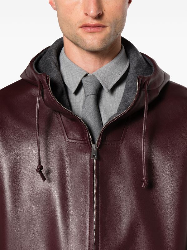 Bottega Veneta Hooded Leather Jacket - Farfetch