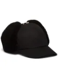 Prada Re-Nylon shearling-trim hat - Black