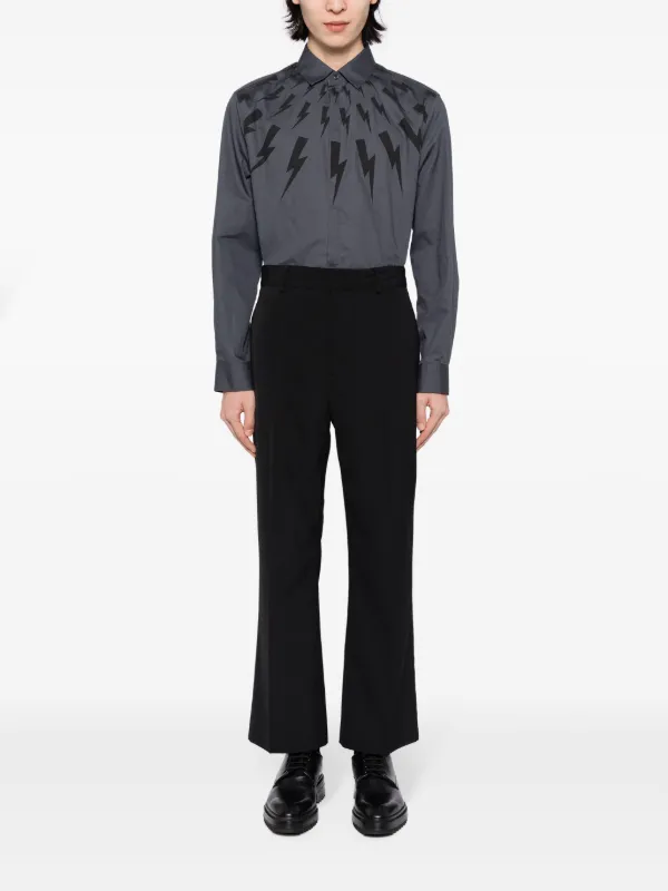 Neil Barrett Thunderbolt シャツ | ブルー | FARFETCH JP