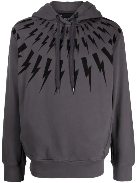Neil Barrett hoodie con motivo Thunderbolt