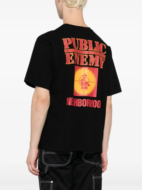 Neighborhood x Public Enemy logo-print Cotton T-shirt - Farfetch