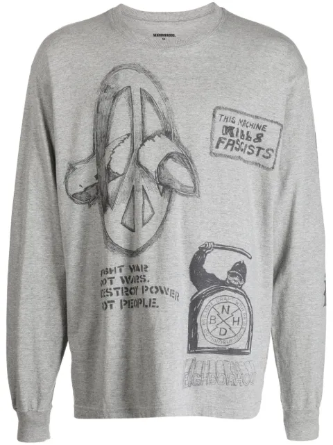 Neighborhood graphic-print cotton T-shirt