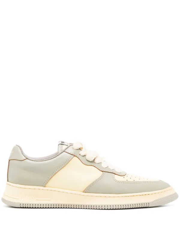 Maison MIHARA YASUHIRO Rosy pointed toe Leather Sneakers Yellow FARFETCH UK