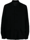 Undercover spread-collar wool jacket - Black