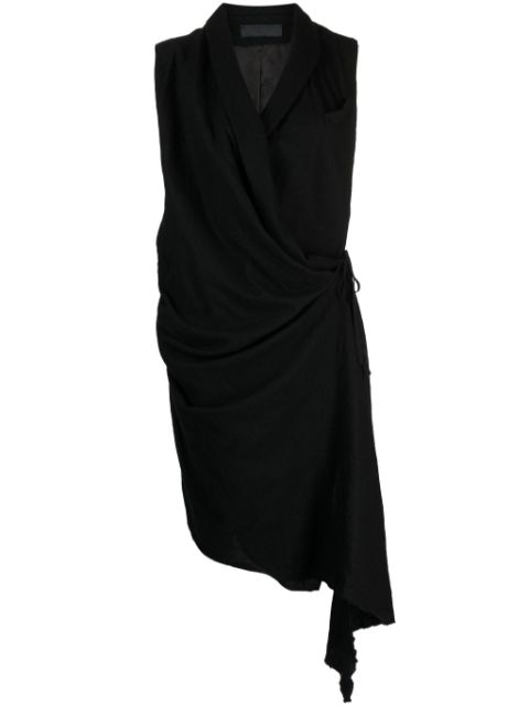 Marc Le Bihan draped sleeveless wool vest