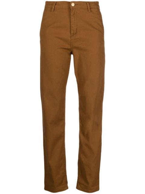 Carhartt WIP W' Pierce logo-patch canvas straight trousers