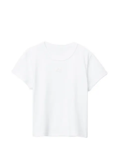 Alexander Wang puff logo shrunken T-shirt in cotton jersey