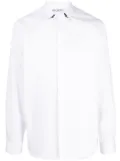 Neil Barrett Thunderbolt-print cotton shirt - White