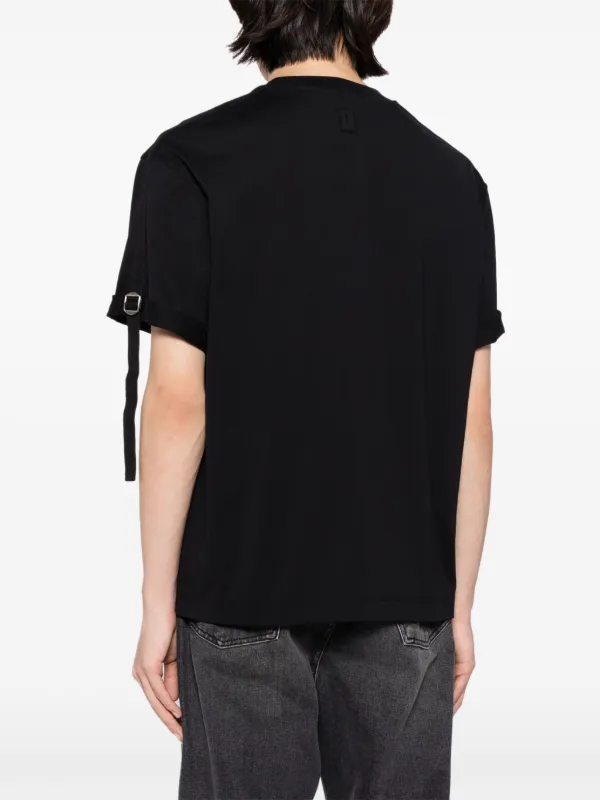 NEIL BARRETT ヒアスハッチクルネックTシャツ MY70144AY518 001N Neil Barrett Kids ロゴ Tシャツ | ブルー | FARFETCH JP