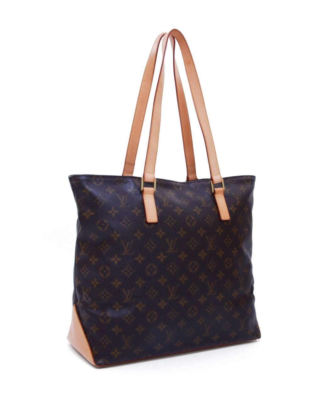 Pre-owned Louis Vuitton 1999  Cabas Mezzo Tote Bag In Brown