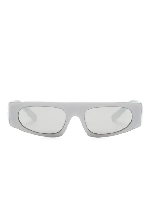 Dolce & Gabbana Kids logo-plaque rectangle-frame sunglasses